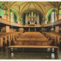 AK Lutherkirche Wiesbaden. Kirchenschiff mit Klais-Orgel, Ansichtskarte