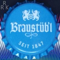 Braustüb´l in blau Brauerei Bier Kronkorken von 2026 Kronenkorken neu und unbenutzt