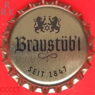 Braustüb´l in gold Brauerei Bier Kronkorken von 2026 Kronenkorken neu und unbenutzt