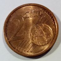 EURO BRD 2015 J 2ct (H010) Präg. J Hamburg 0,02€ Zwei-Cent zirk. Geldbörsenqualität