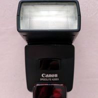 Canon 420EX Blitzgerät mit Steckfuß für E-TTL-/TTL-Blitzautomatik