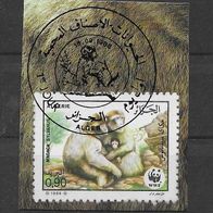 052) Algerien 1988 Tiere Mi. Nr. 973 gestempelt auf Papier