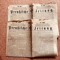 1864 Neue Preußische Zeitung, Nr.31 (6.2.1864) + Nr.106(8.5.1864), altersgemäß