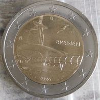 2 Euro BRD 2026 Gedenkmünze Bremen A Deutschland bankfrisch Klimahaus