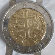 2 Euro Slowakei 2024 aus Umlauf siehe Bild Slovensko Kursmünze