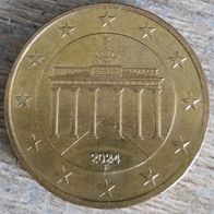 50 Euro Cent BRD 2024 Kursmünze F vorzüglich aus Umlauf Deutschland