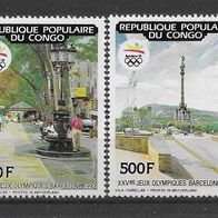 058) Kongo 1990 Olympia Mi. Nr. 1183/88 postfrisch