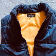LOGG (H&M) Steppweste außen blau, innen gelb, Gr.140, wie neu