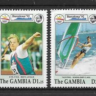 064) Gambia 1992 Olympia Mi. Nr. 1391/94 postfrisch
