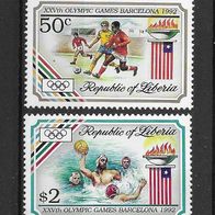 065) Liberia 1992 Olympia Mi. Nr. 1545/47 postfrisch