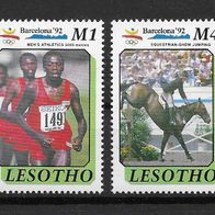 070) Lesotho 1990 Olympia Mi. Nr. 862/63 postfrisch