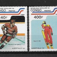 071) Kongo 1989 Olympia Mi. Nr. 1167/68 postfrisch