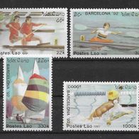 072) Laos 1991 Olympia Mi. Nr. 1245/46/48/49 postfrisch