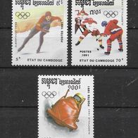 073) Kambodscha 1991 Olympia Mi. Nr. 1204/06/07 postfrisch