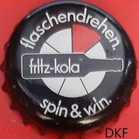 Fritz Kola spin win 2026 Limo Kronkorken aus Hamburg Kronenkorken in gut, cola, promo