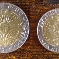 Münze Argentinien: 1 Peso 2010