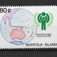 078) Norfolk-Insel 1979 Jahr des Kindes Mi. Nr. 233 postfrisch