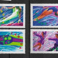081) Canada Olympische Spiele 1992 4 Werte postfrisch