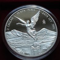 2 Onza Libertat Mexiko 2019 proof
