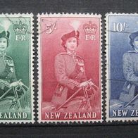 New Zealand Königin Elizabeth II 1954 Gestempet (W27)
