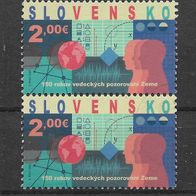 018) Slowakei 2022 Technik Mi. Nr. ? senkr. Paar gestempelt
