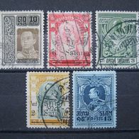 Siam Briefmarken Lot Rama V 1889-1918 Gestempelt (W129)