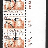 Polen Briefmarken " 700 Jahre Warschau mit Aufdruck " Michelnr. 2200 o Randstücke