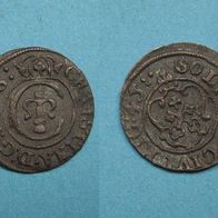 Livland, Riga Solidus 1645 Christina v. Schweden (W136ab)