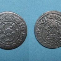 Polen, Stadt Riga Shilling 1621 Sigismund III Ag (W139ab)