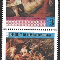 Äquatorialguinea Sondermarken " Gemälde " Michelnr. 1317 + 1321 *