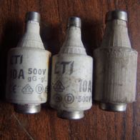 20A 10A 500 Volt DDR-Sicherung Schmelzeinsatz Sicherungen aus Porzellan