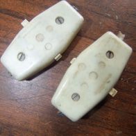 2 alte DDR schnurschalter weiß 2-Polig Wechselstrom Zwischenschalter lampe