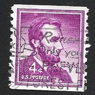 USA Freimarke " Lincoln " Michelnr. 657 C o
