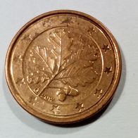 EURO BRD 2012 G 1ct (H012) Präg. G Karlsruhe 0,01€ Ein-Cent zirk. Geldbörsenqualität