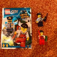 Lego City Minifiguren Limited Editíon Polizist und Gauner 951701, Folienpack, nw