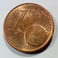 EURO BRD 2016 F 1ct (H0017) Präg. F Suttgart 0,01€ Ein-Cent zirk. Geldbörsenqualität