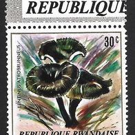 Ruanda Sondermarke " Pilze " Michelnr. 1052 * * mit Rand oben