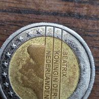 2 Euro Münze OHNE Jahreszahll oder Datum !!! Niederlande Sehr Selten !!!