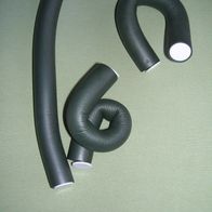 3x dicke Papilotten Flex-Wickler Lockenwickler Grau L24cm Ø23mm