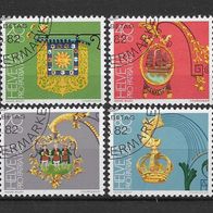 P01) Schweiz 1982 Wirtshausschilder Mi. Nr. 1223/26 kpl. Satz gestempelt