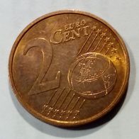 EURO BRD 2022 A 2ct (H031) Präg. A Berlin 0,02€ Zwei-Cent zirk. Geldbörsenqualität