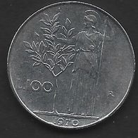100 Lire Gebrauchsmünze Italien von 1970