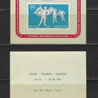 Schweiz 1951, MiNr: 560 Block 14 sauber postfrisch 260, M€ (1)