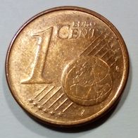 EURO BRD 2002 A 1ct (H33) Präg. A Berlin 0,01€ Ein-Cent zirk. Geldbörsenqualität