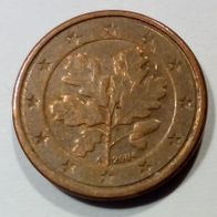 EURO BRD 2004 A 1ct (H36) Präg. A Berlin 0,01€ Ein-Cent zirk. Geldbörsenqualität