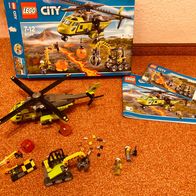 Lego City 60123 Vulkan-Versorgungshelikopter, komplett, nw
