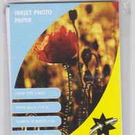 18 Blatt INKJET Photopapier Fotopapier 10 x 15 matt weiß