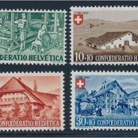 Schweiz 1945, MiNr: 460 - 463 sauber postfrisch (1)