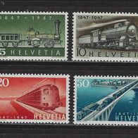 Schweiz 1947, MiNr: 484 - 487 sauber postfrisch (1)