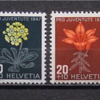 Schweiz 1947, MiNr: 488 - 491 sauber postfrisch (1)